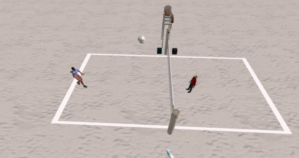 Volleyball Game in OpenSim