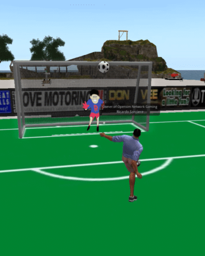 Football Soccer Game in OpenSim Network